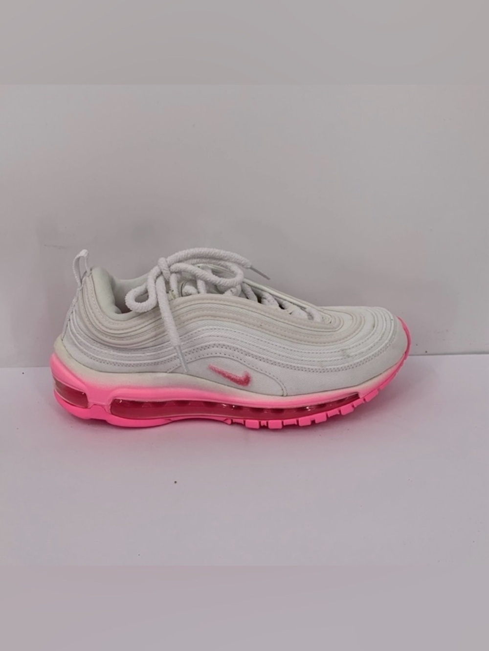 Nike Air Max 97 SE sneaker shoe white pink ripple lace-up FJ4549 women 8